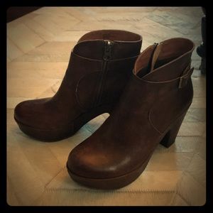 Kork-Ease brown leather bootie